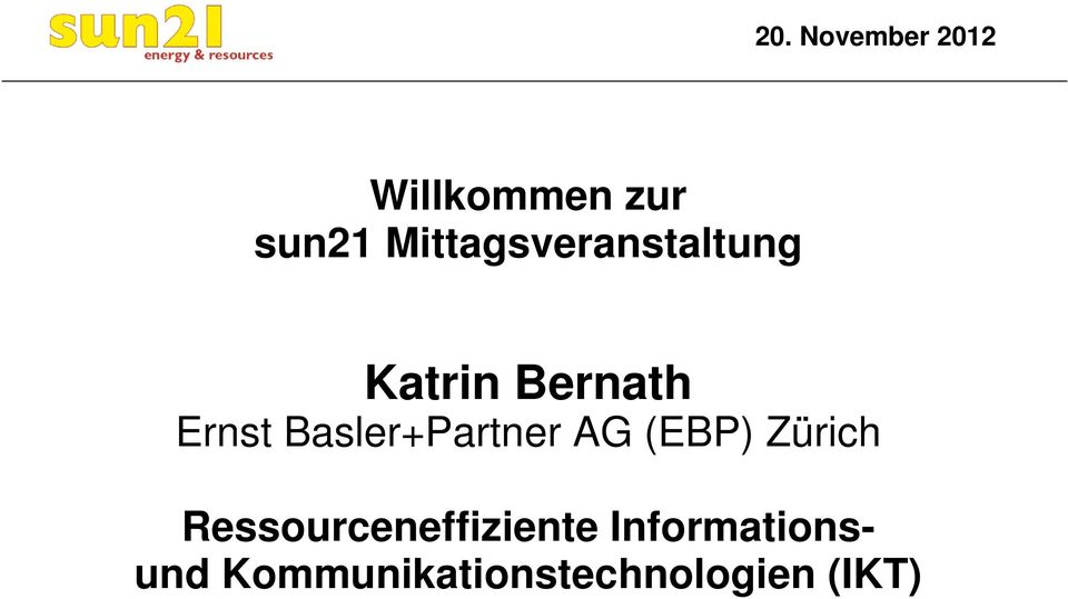 Basler+Partner AG (EBP) Zürich