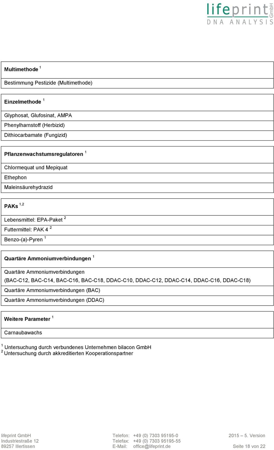 Ammoniumverbindungen (BAC-C12, BAC-C14, BAC-C16, BAC-C18, DDAC-C10, DDAC-C12, DDAC-C14, DDAC-C16, DDAC-C18) Quartäre Ammoniumverbindungen (BAC) Quartäre Ammoniumverbindungen (DDAC)