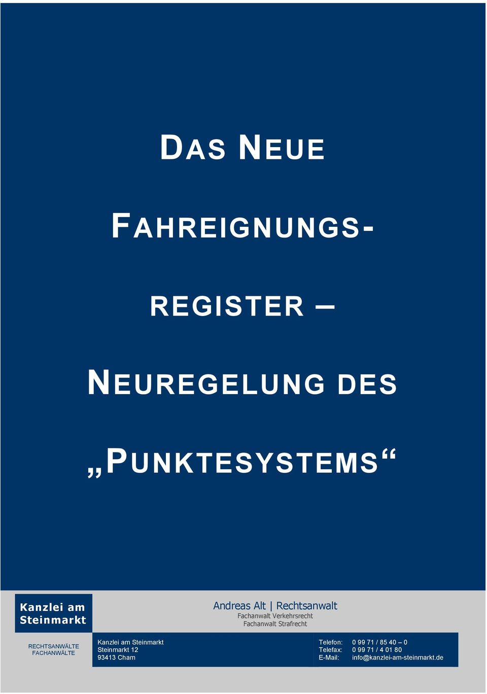 REGISTER mit Mängeln