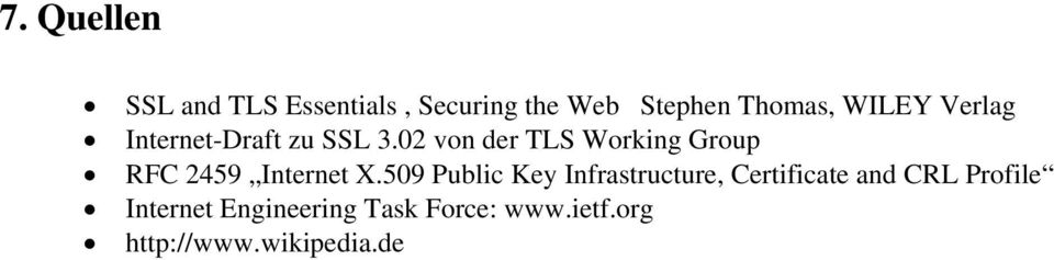 02 von der TLS Working Group RFC 2459 Internet X.
