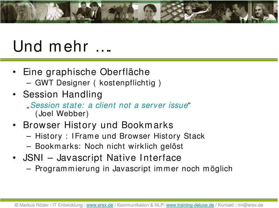 Session state: a client not a server issue (Joel Webber) Browser History und