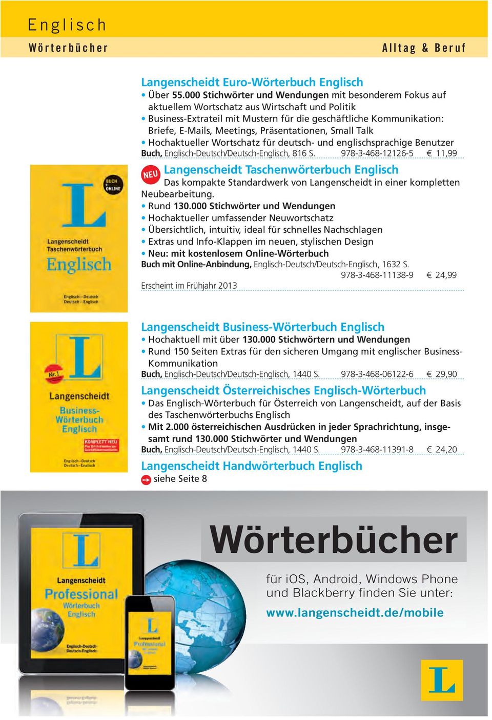 Präsentationen, Small Talk Hochaktueller Wortschatz für deutsch- und englischsprachige Benutzer Buch, Englisch-Deutsch/Deutsch-Englisch, 816 S.