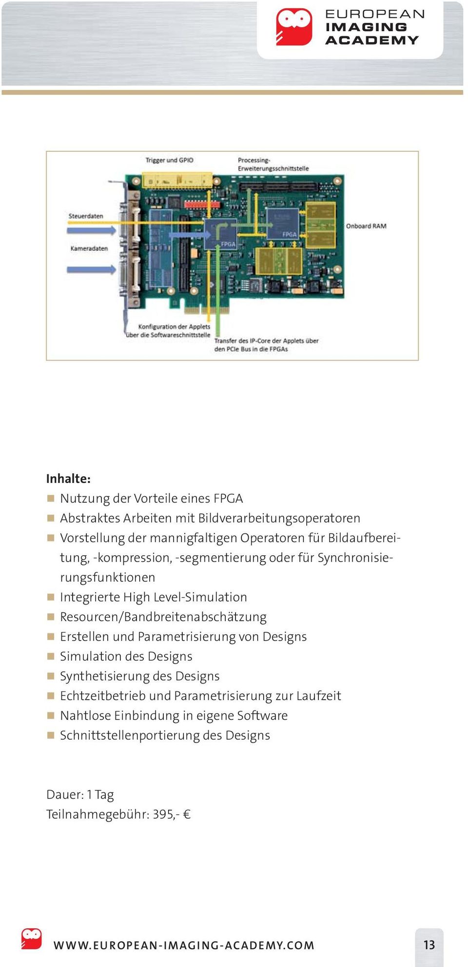 Resourcen/Bandbreitenabschätzung Erstellen und Parametrisierung von Designs Simulation des Designs Synthetisierung des Designs Echtzeitbetrieb