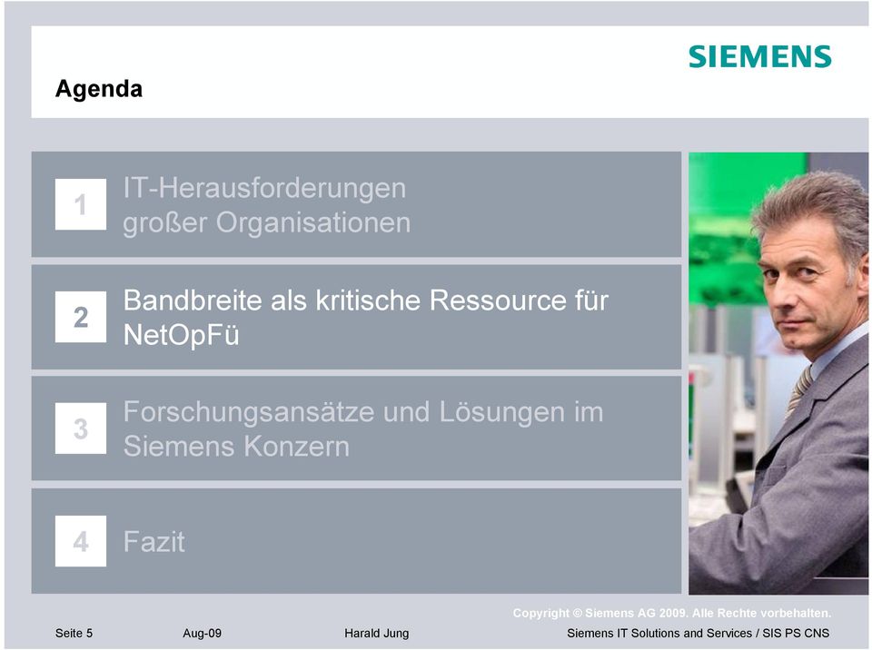 Forschungsansätze und Lösungen im Siemens Konzern 4 Fazit