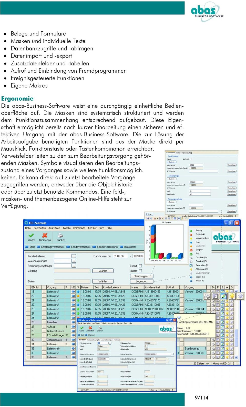 Die Masken sind systematisch strukturiert und werden dem Funktionszusammenhang entsprechend aufgebaut.