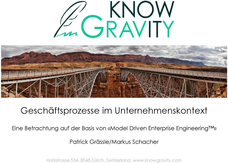 Enterprise Engineering» Patrick Grässle/arkus