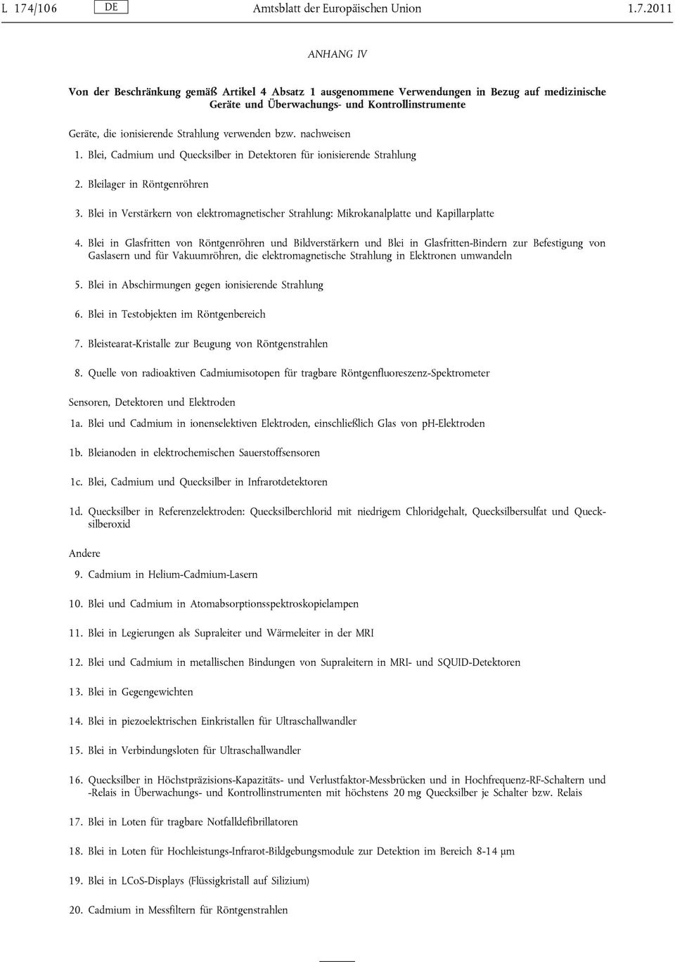 Blei in Verstärkern von elektromagnetischer Strahlung: Mikrokanalplatte und Kapillarplatte 4.