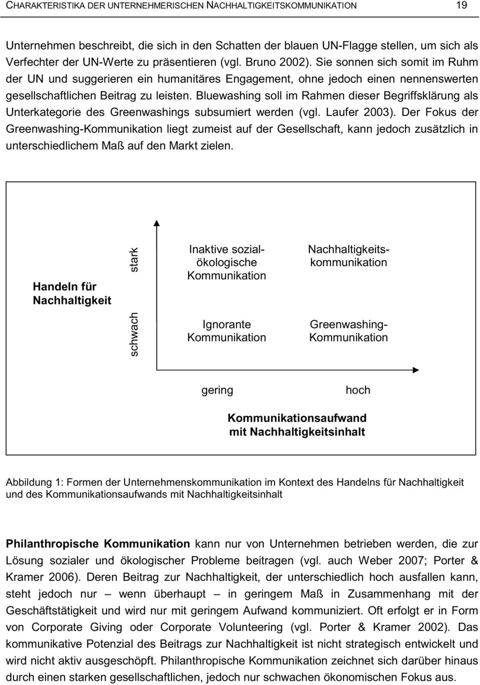 Bluewashing soll im Rahmen dieser Begriffsklärung als Unterkategorie des Greenwashings subsumiert werden (vgl. Laufer 2003).