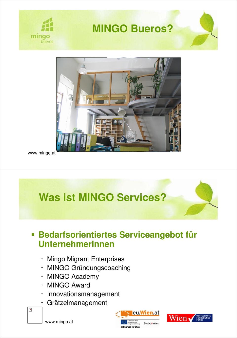 UnternehmerInnen Mingo Migrant Enterprises MINGO
