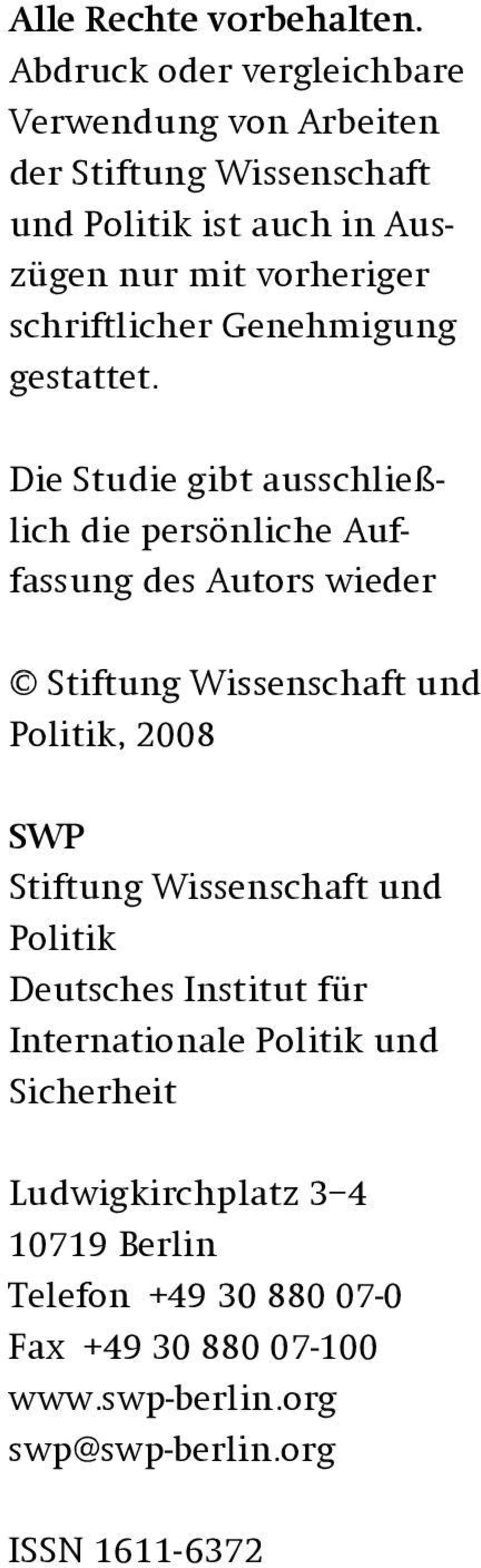 schriftlicher Genehmigung gestattet.