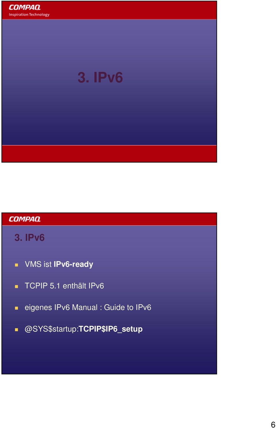 5.1 enthält IPv6 eigenes IPv6