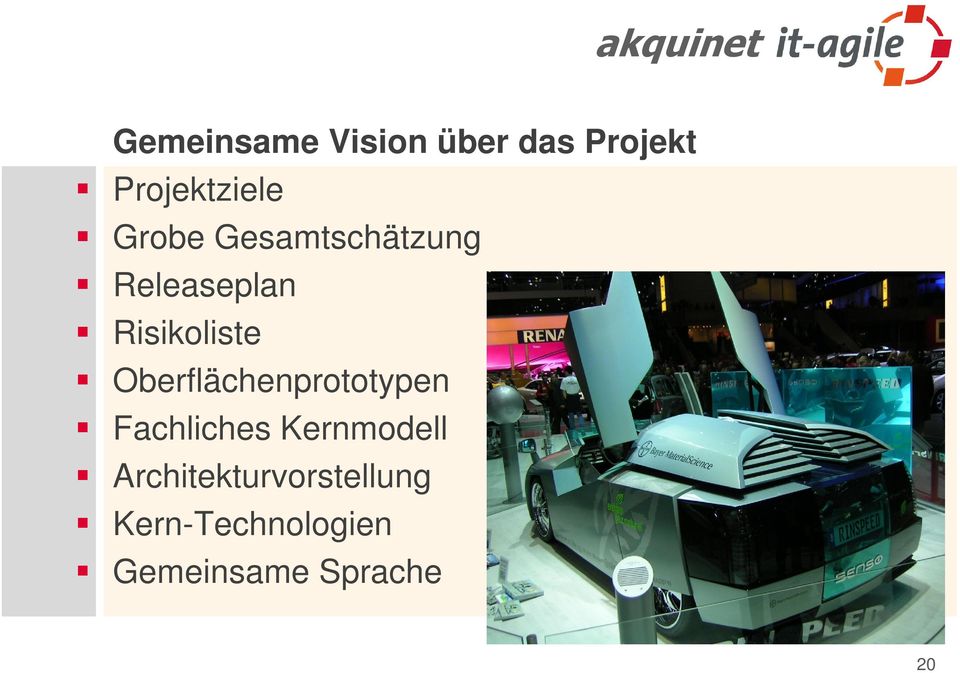 Oberflächenprototypen Fachliches Kernmodell