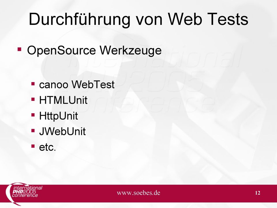 WebTest HTMLUnit HttpUnit