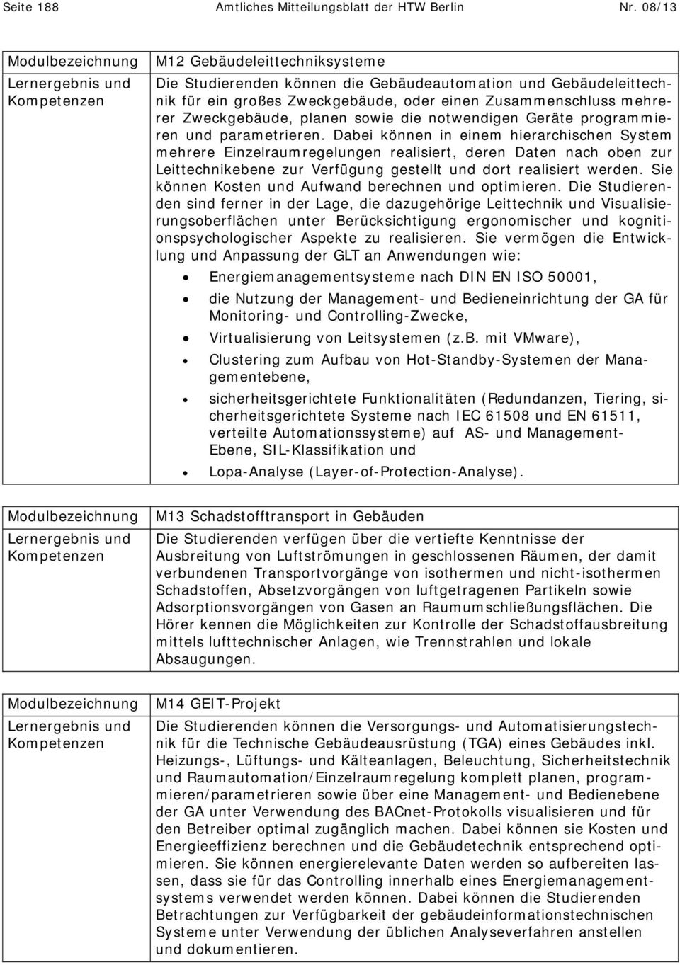 die notwendigen Geräte programmieren und parametrieren.