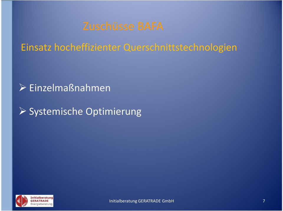 Querschnittstechnologien