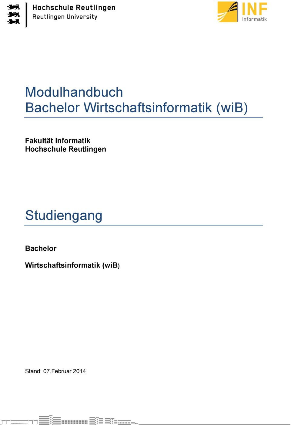 Informatik Hochschule Reutlingen