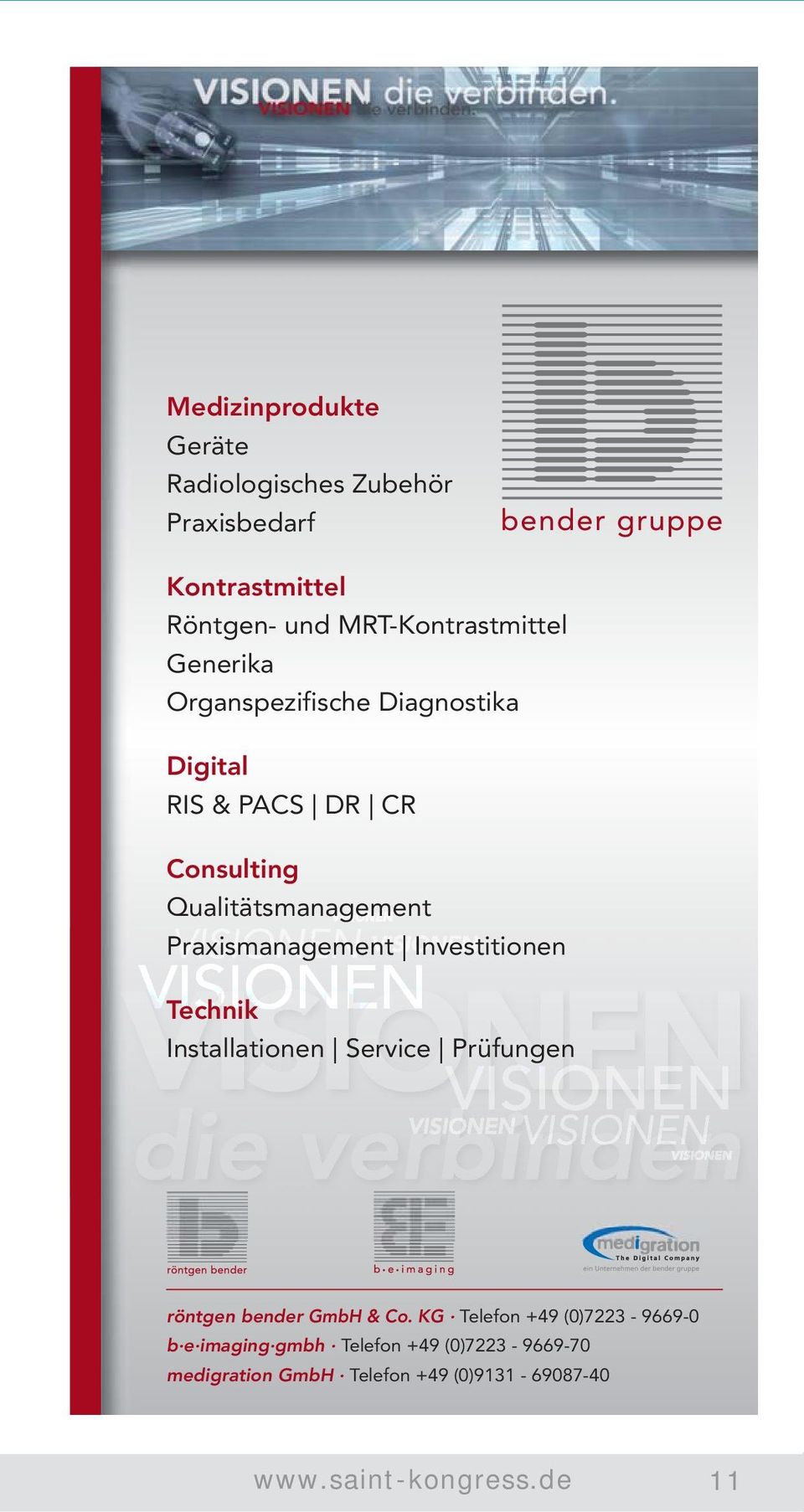 Investitionen Technik Installationen Service Prüfungen röntgen bender GmbH & Co.