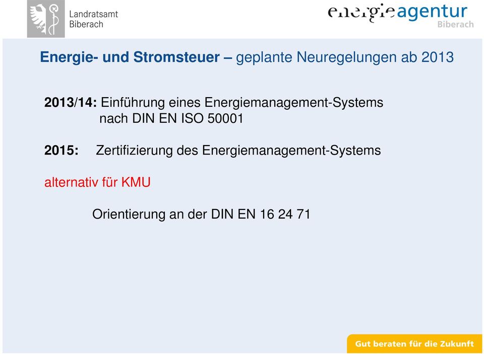 DIN EN ISO 50001 2015: Zertifizierung des