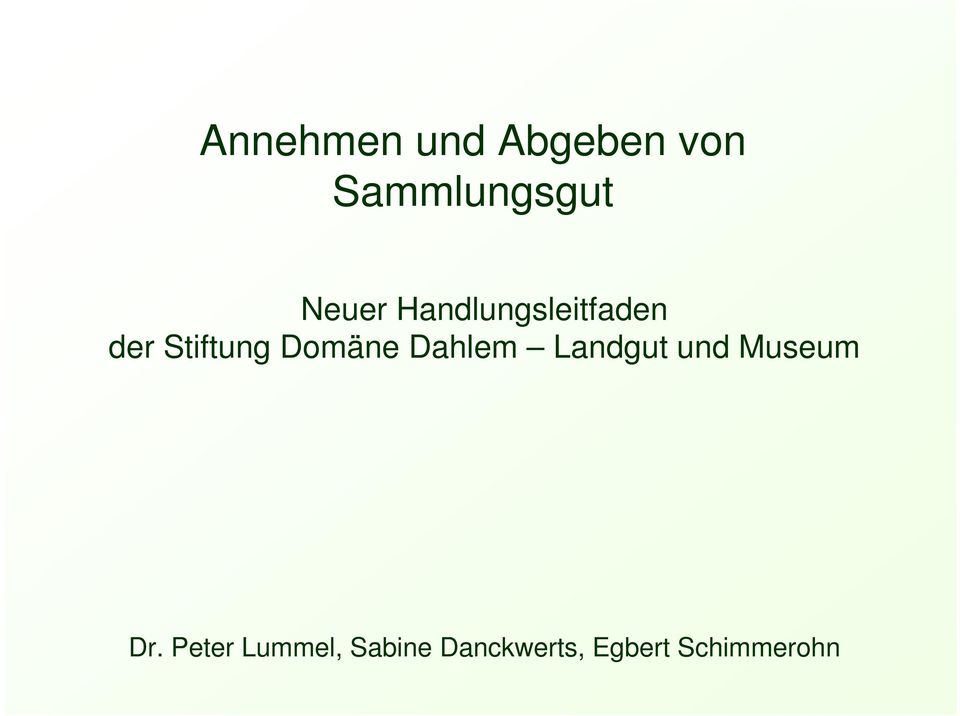 Domäne Dahlem Landgut und Museum Dr.