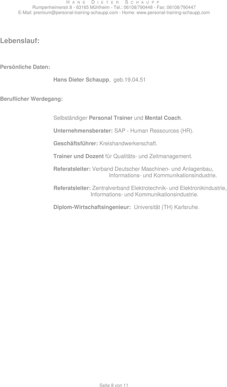Referatsleiter: Verband Deutscher Maschinen- und Anlagenbau, Informations- und Kommunikationsindustrie.