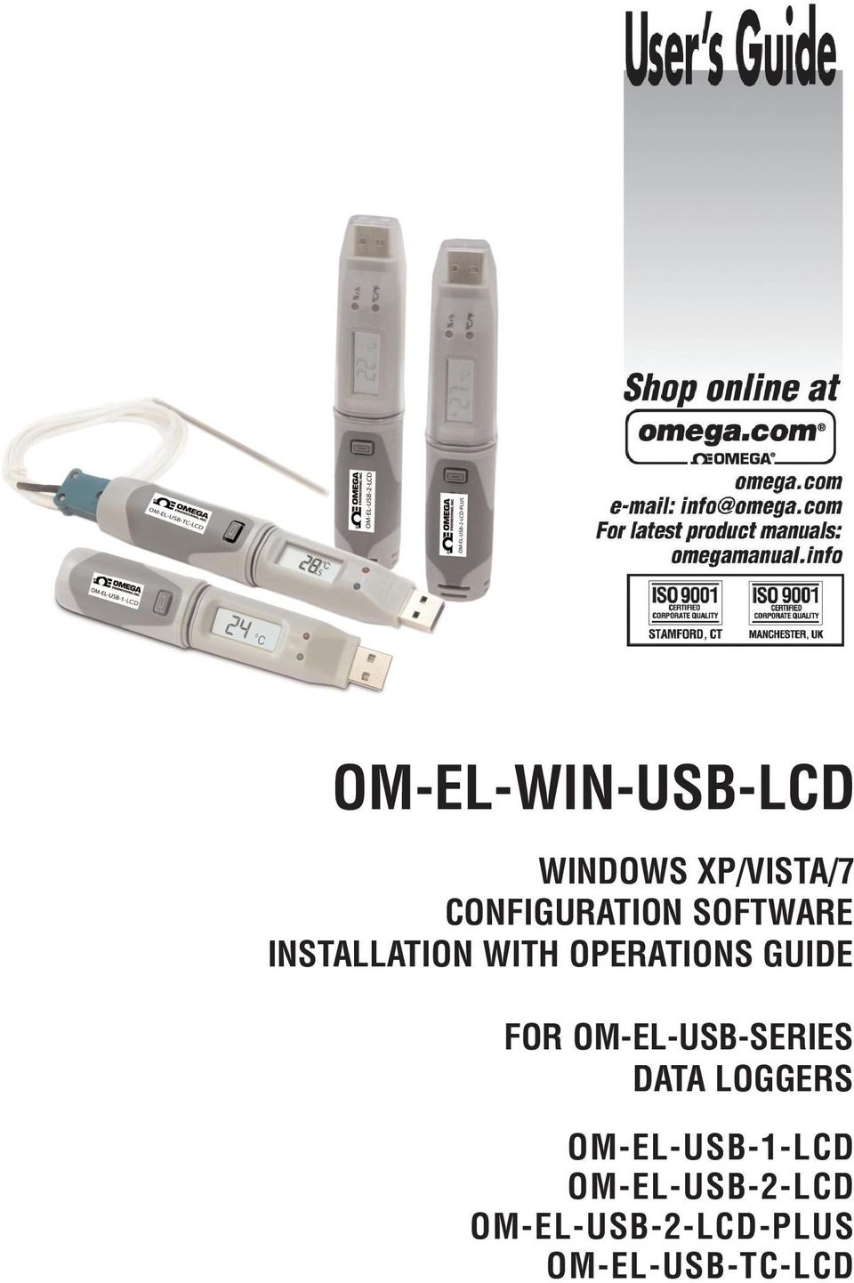 OPERATIONS GUIDE FOR OM-EL-USB-SERIES DATA