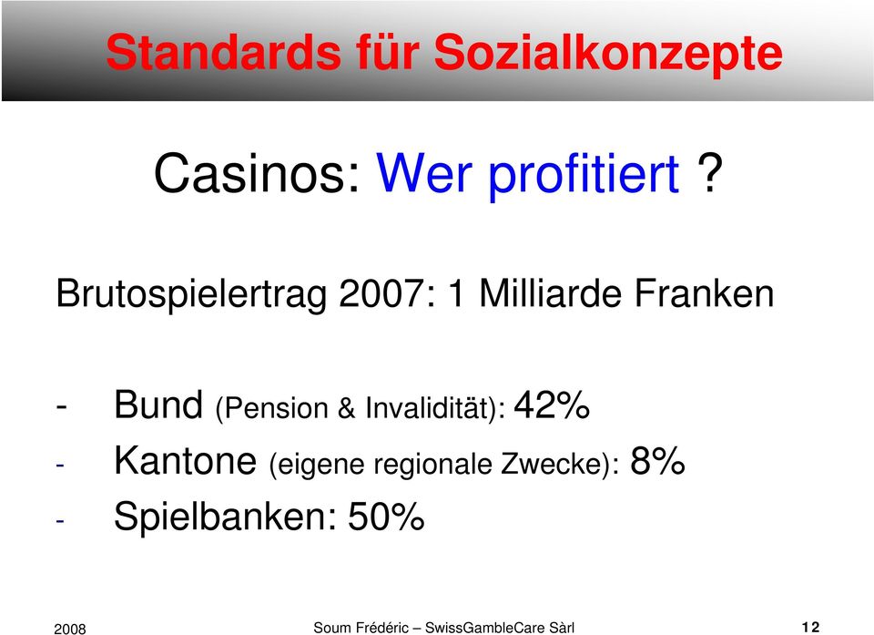(Pension & Invalidität): 42% - Kantone (eigene