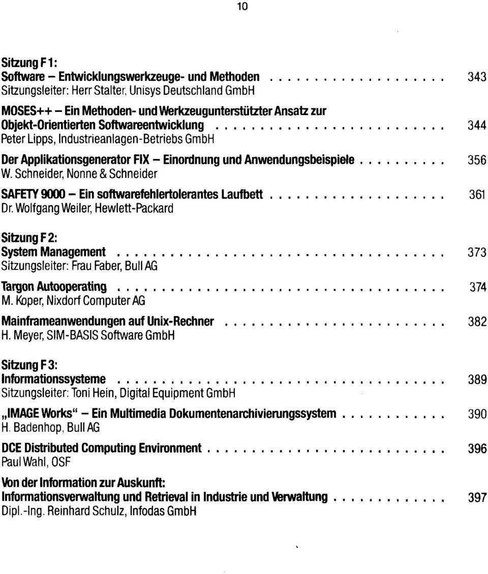 Schneider, Nonne & Schneider SAFETY 9000-Ein softwarefehlertolerantes Laufbett 361 Dr.