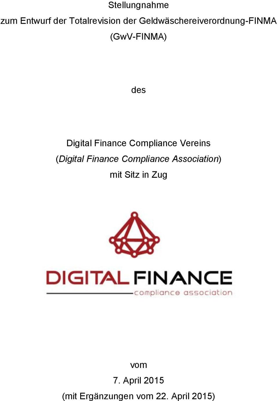 Finance Compliance Vereins (Digital Finance Compliance