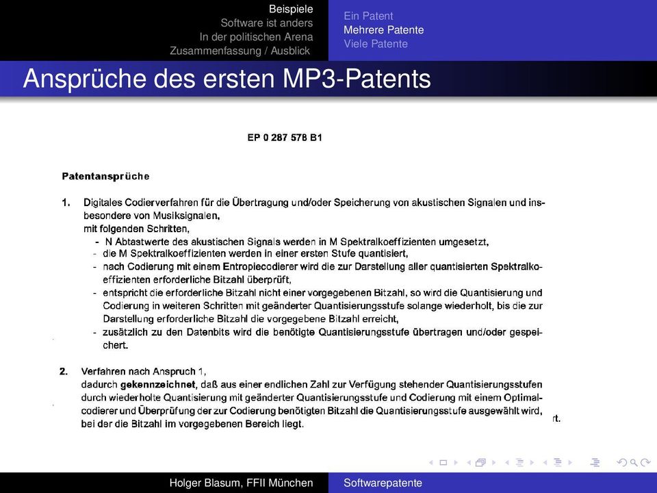 Patente Ansprüche