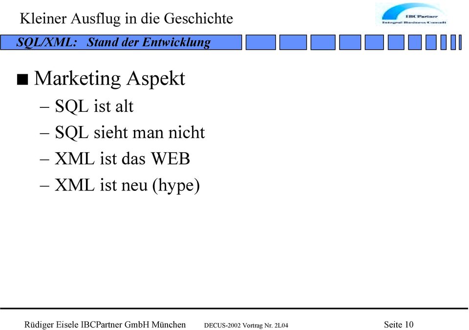 das WEB XML ist neu (hype) Rüdiger Eisele