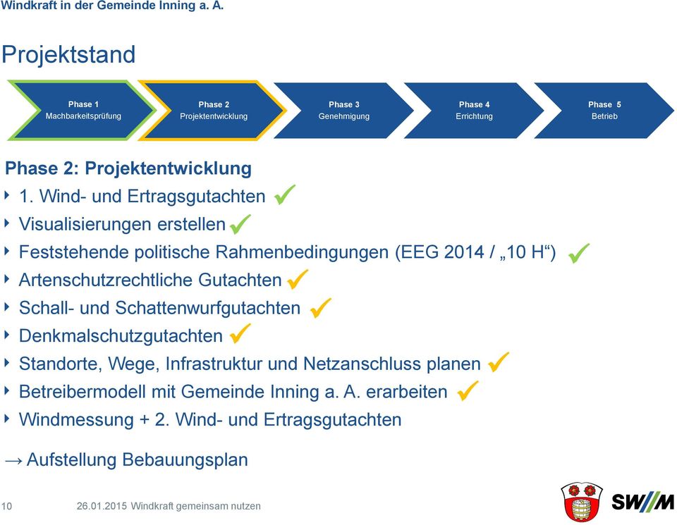 Wind- und Ertragsgutachten Visualisierungen erstellen Feststehende politische Rahmenbedingungen (EEG 2014 / 10 H )