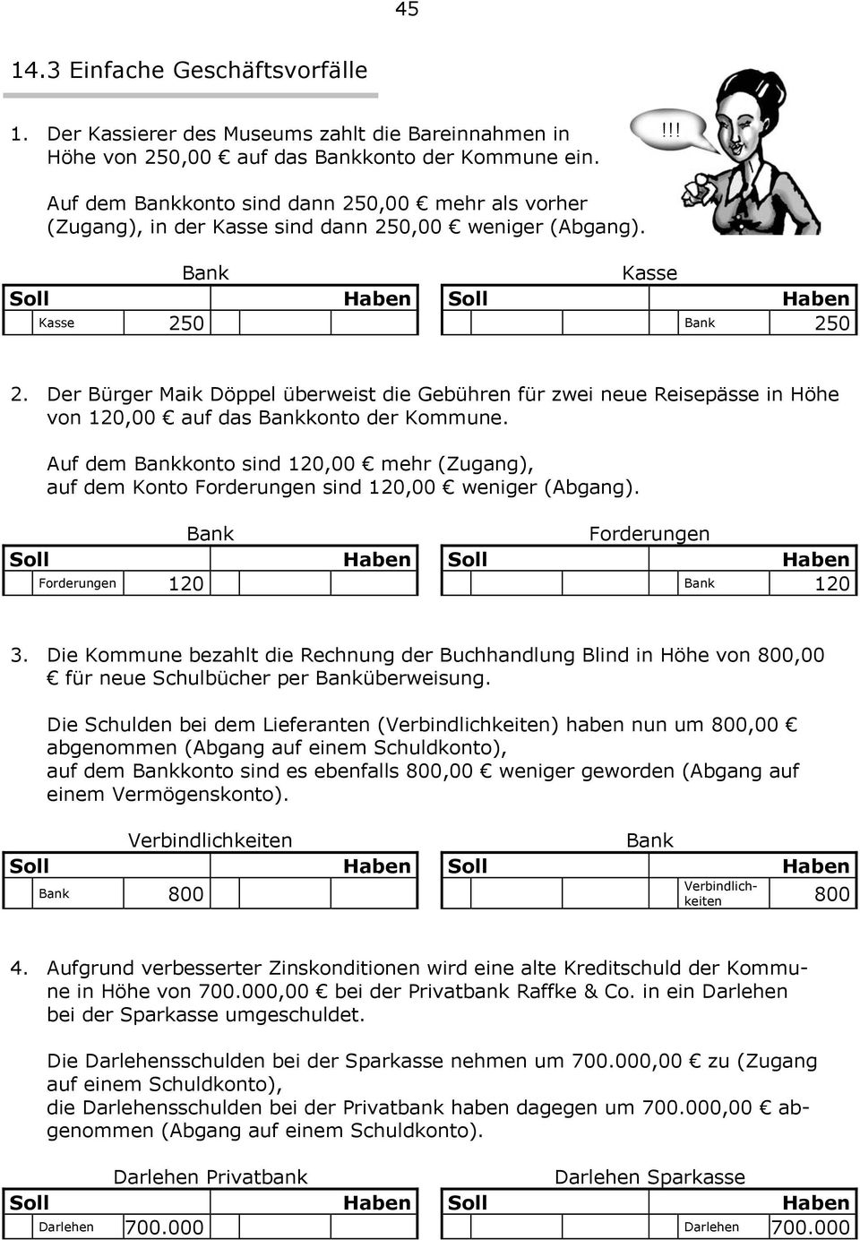 Der Bürger Maik Döppel überweist die Gebühren für zwei neue Reisepässe in Höhe von 120,00 auf das Bankkonto der Kommune.