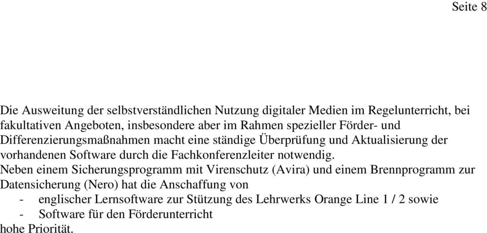 Fachkonferenzleiter notwendig.