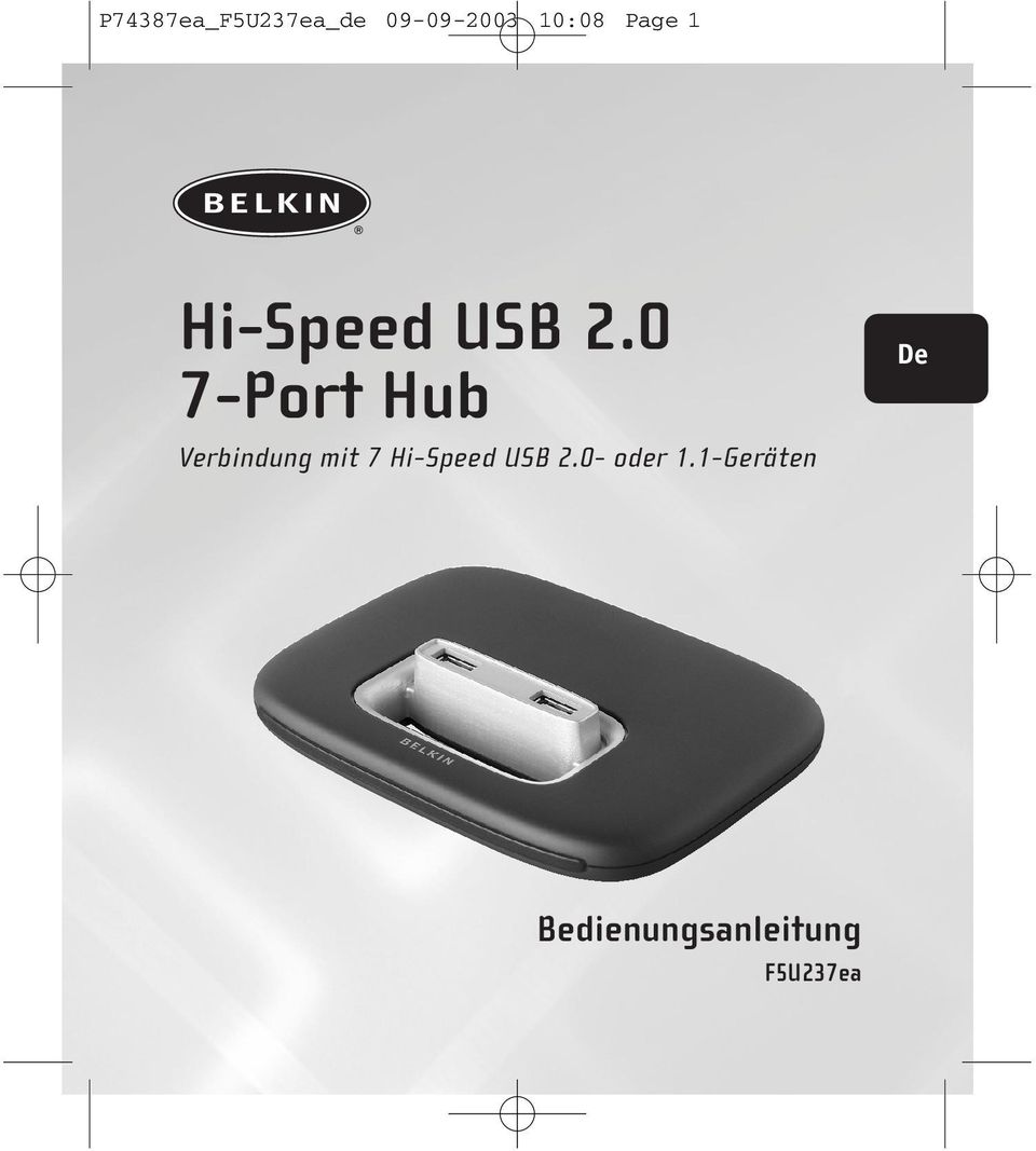 0 7-Port Hub Verbindung mit 7 Hi-Speed