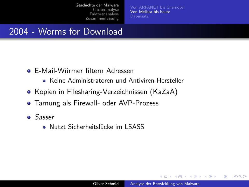 Filesharing-Verzeichnissen (KaZaA) Tarnung als Firewall-