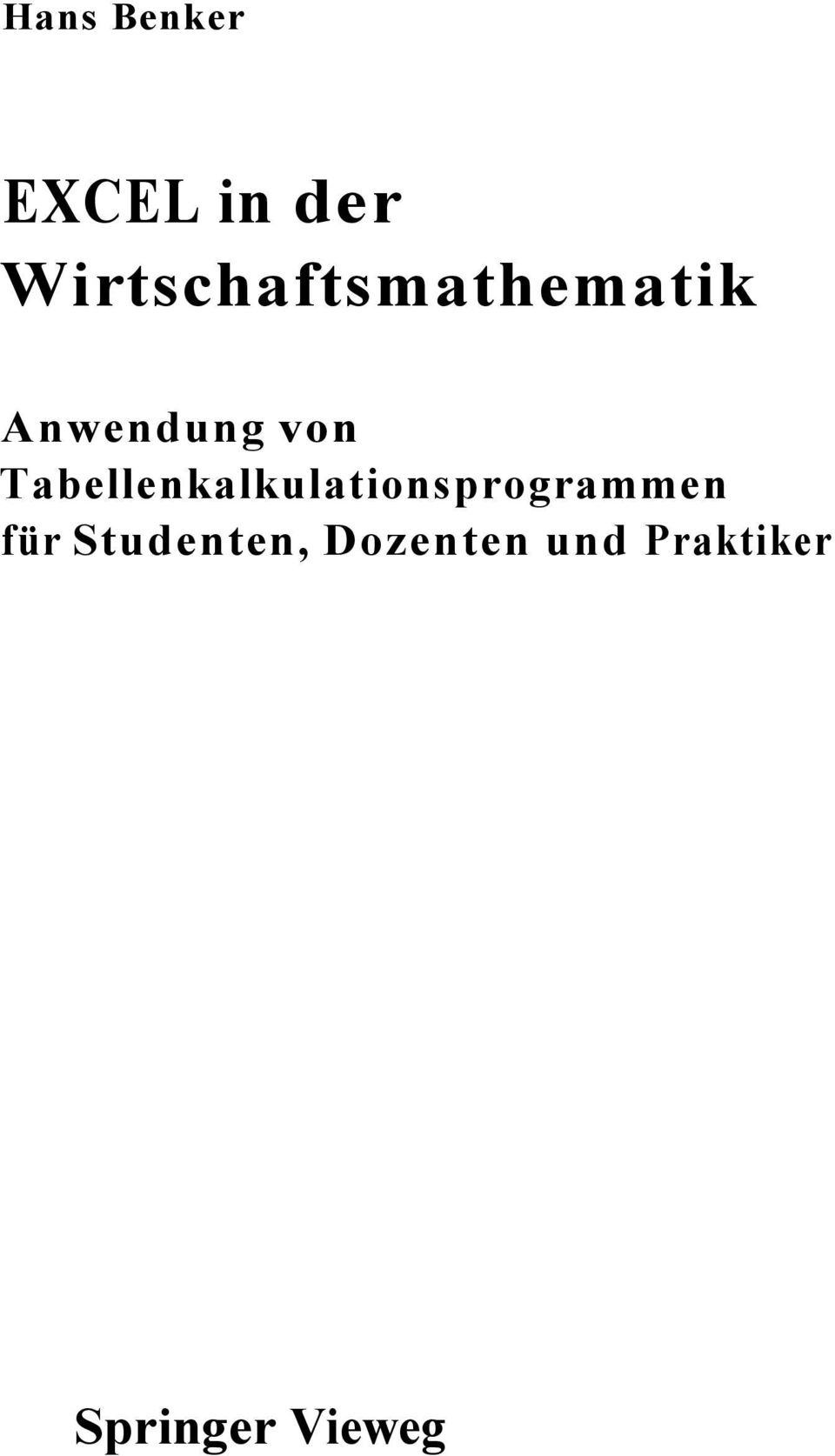 Tabellenkalkulationsprogrammen für