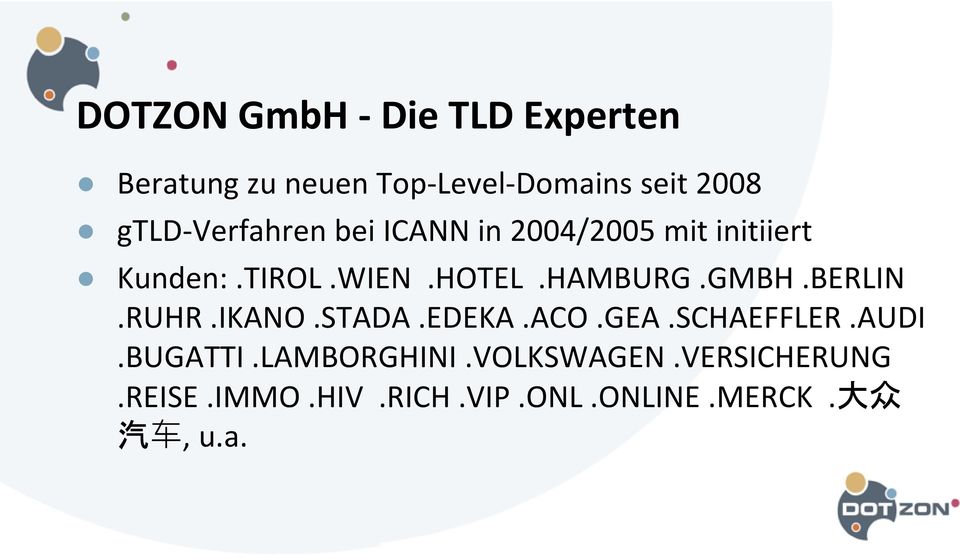 HAMBURG.GMBH.BERLIN.RUHR.IKANO.STADA.EDEKA.ACO.GEA.SCHAEFFLER.AUDI.BUGATTI.