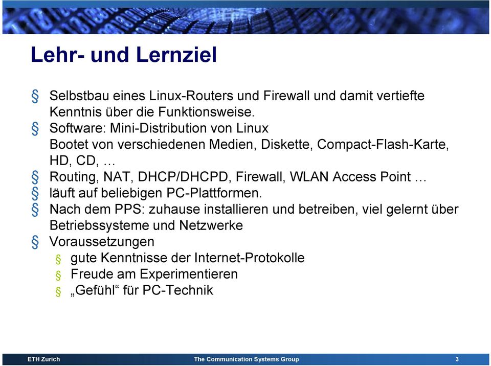 Firewall, WLAN Access Point läuft auf beliebigen PC-Plattformen.