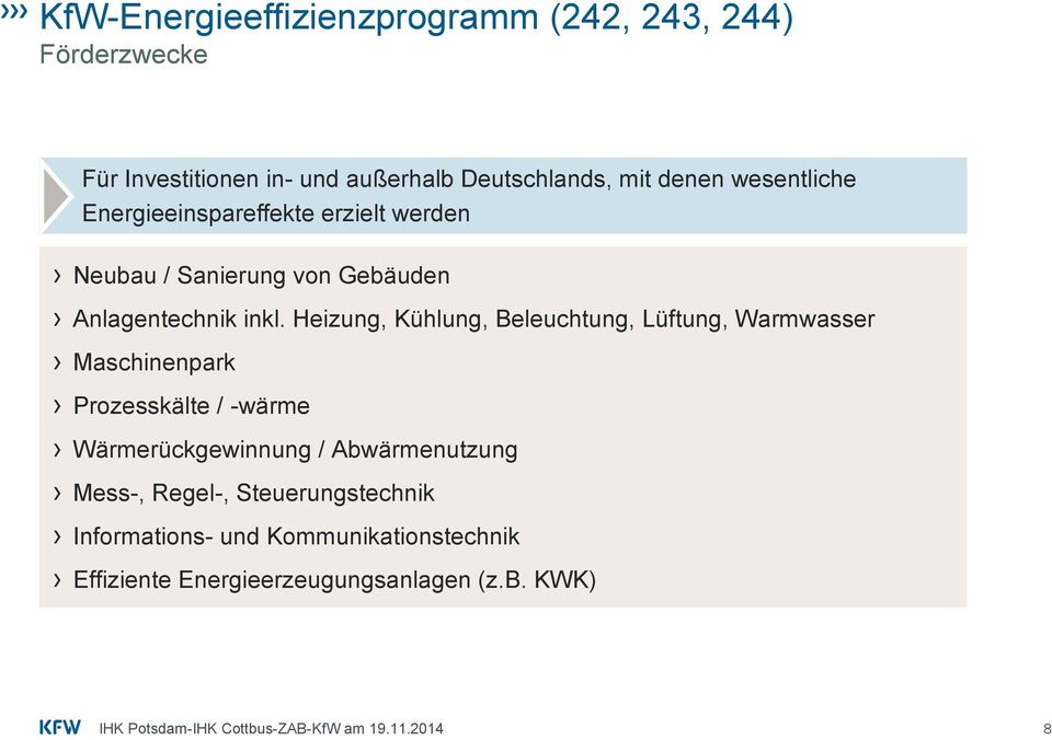 Heizung, Kühlung, Beleuchtung, Lüftung, Warmwasser Maschinenpark Prozesskälte / -wärme