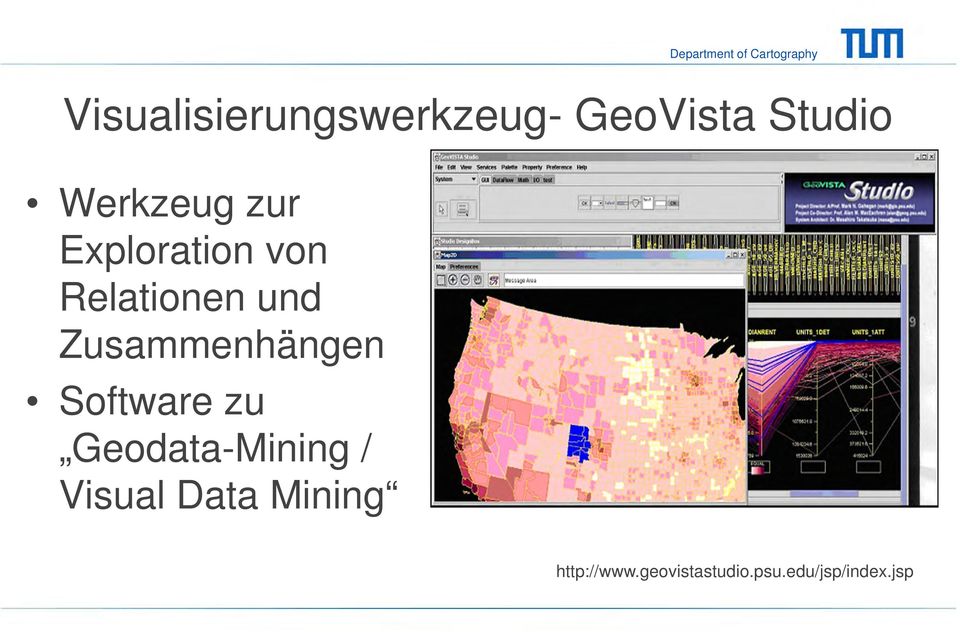 Zusammenhängen Software zu Geodata-Mining /