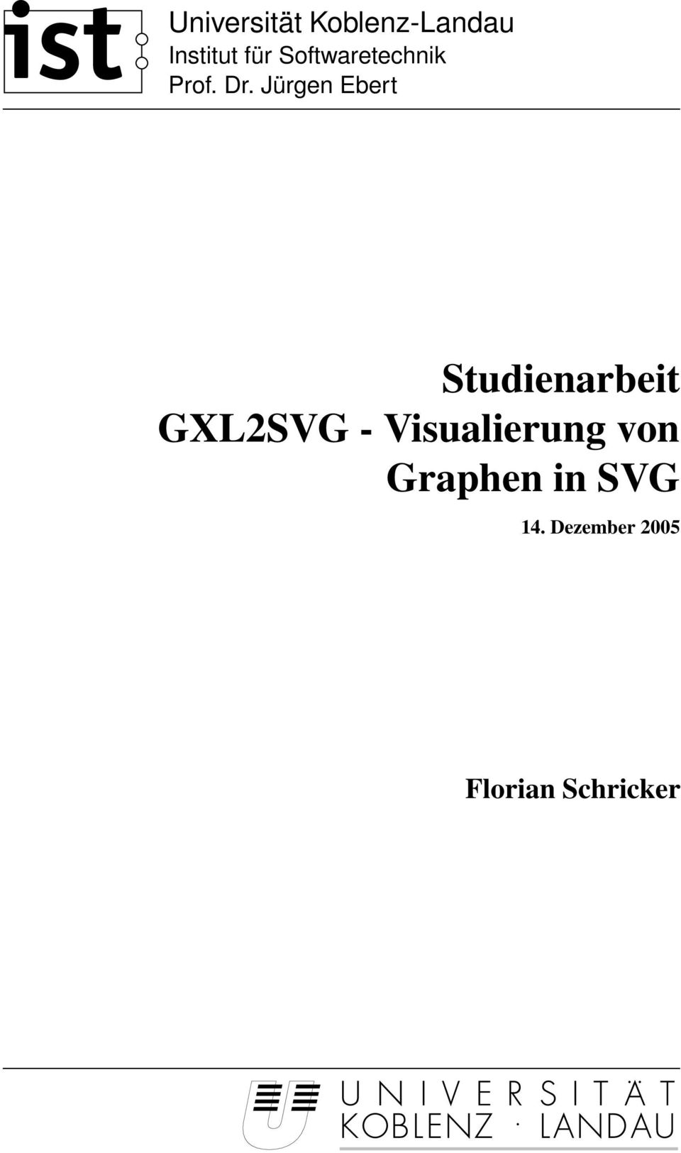 Jürgen Ebert Studienarbeit GXL2SVG -
