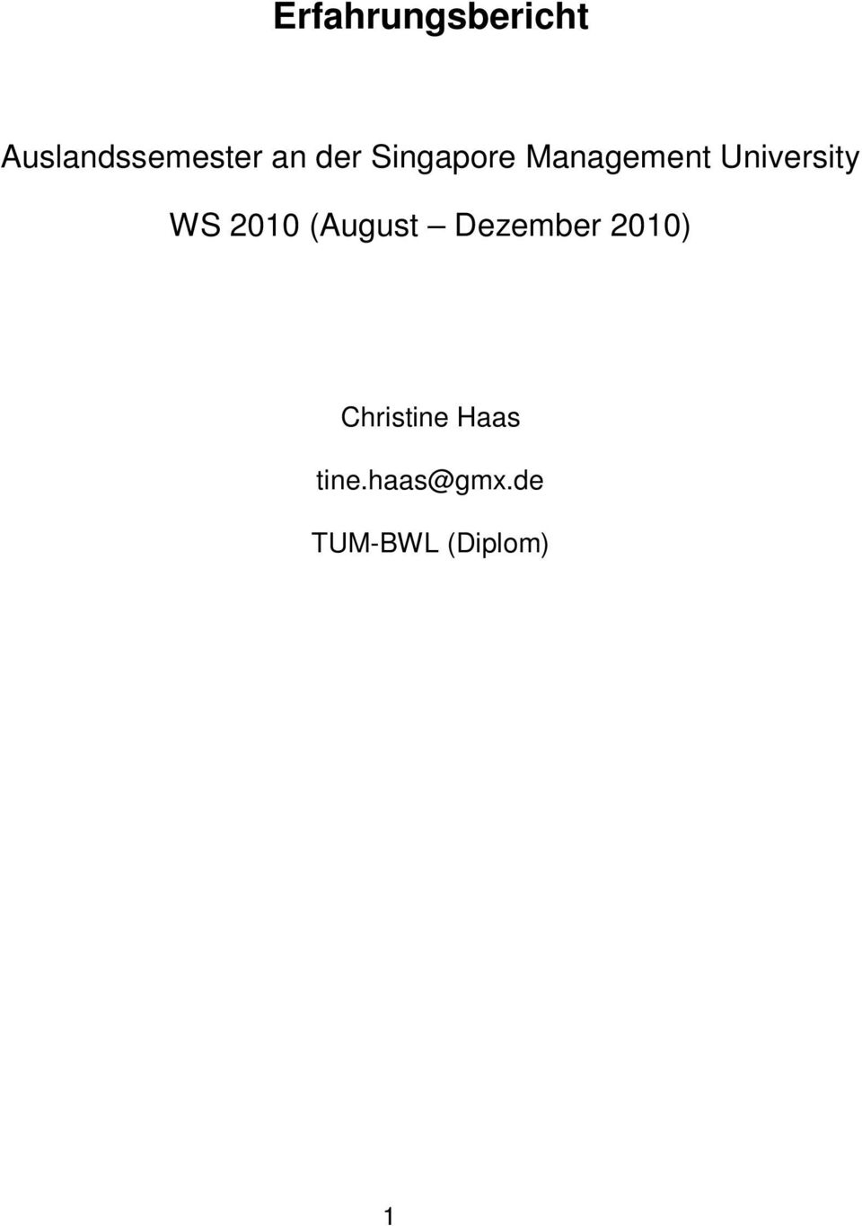 2010 (August Dezember 2010) Christine