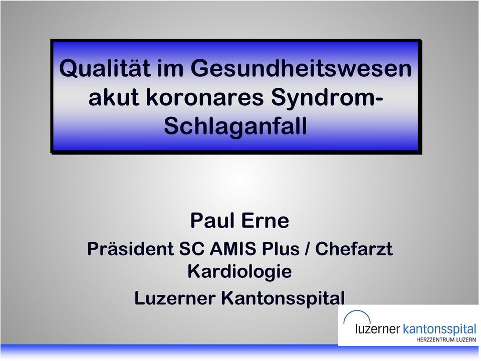 Paul Erne Präsident SC AMIS Plus /