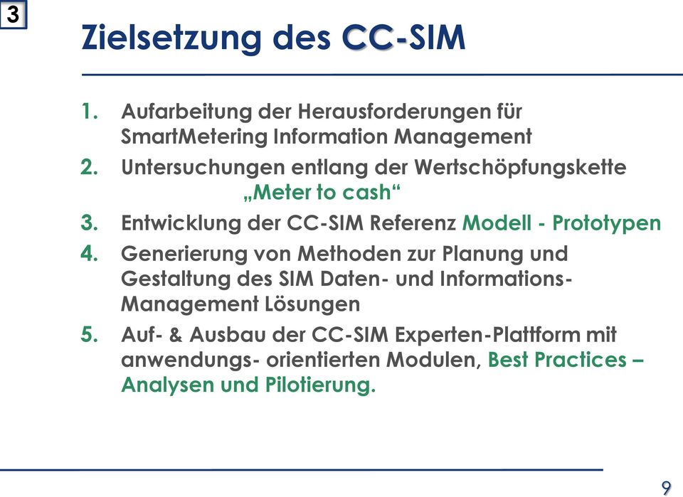 Entwicklung der CC-SIM Referenz Modell - Prototypen 4.
