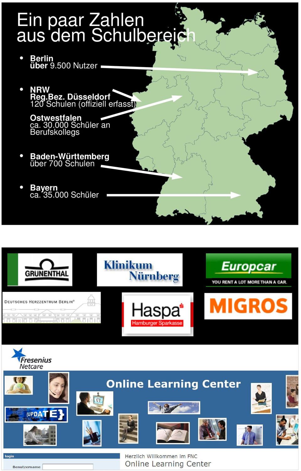 Düsseldorf 120 Schulen (offiziell erfasst) Ostwestfalen ca.