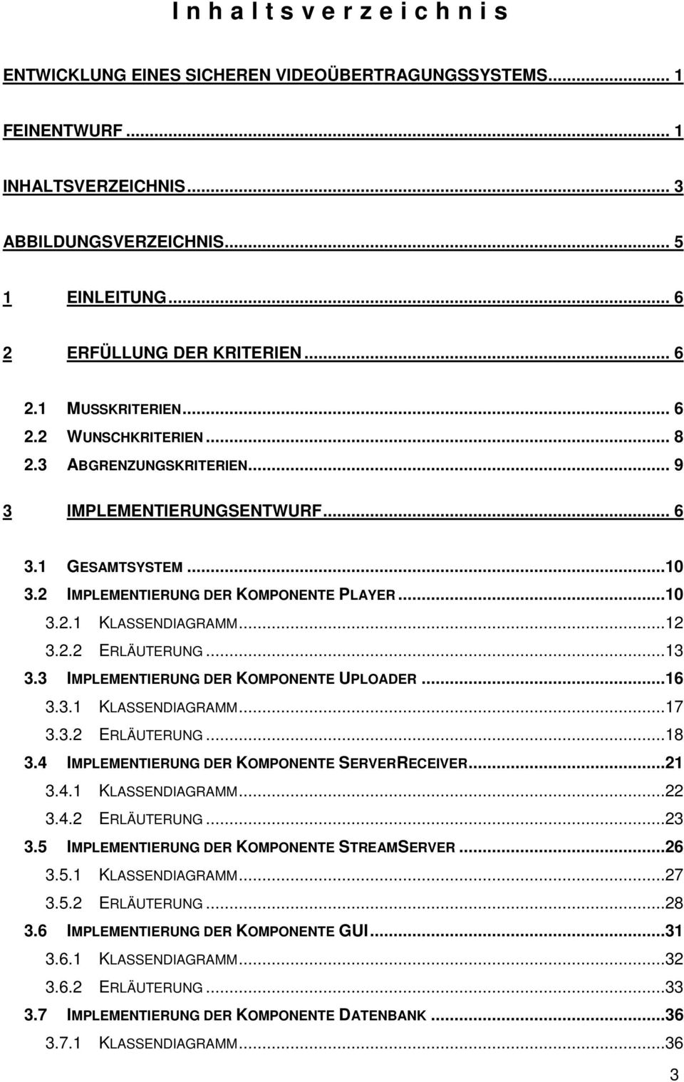 ..2 3.2.2 ERLÄUTERUNG...3 3.3 IMPLEMENTIERUNG DER KOMPONENTE UPLOADER...6 3.3. KLASSENDIAGRAMM...7 3.3.2 ERLÄUTERUNG...8 3.4 IMPLEMENTIERUNG DER KOMPONENTE SERVERRECEIVER...2 3.4. KLASSENDIAGRAMM...22 3.