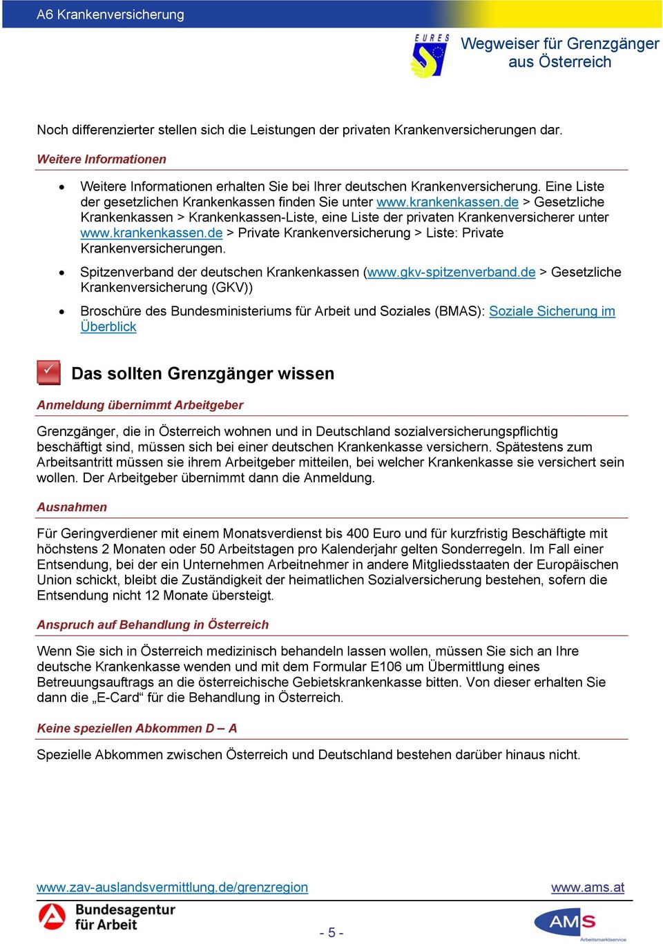 Spitzenverband der deutschen Krankenkassen (www.gkv-spitzenverband.
