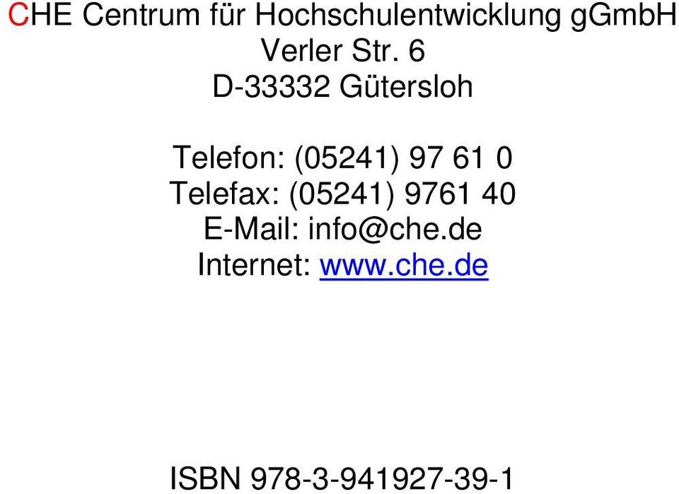6 D-33332 Gütersloh Telefon: (05241) 97 61 0