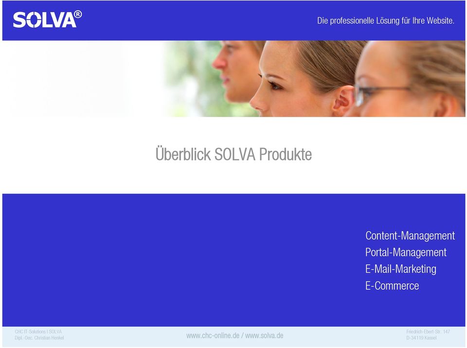 Überblick SOLVA Produkte