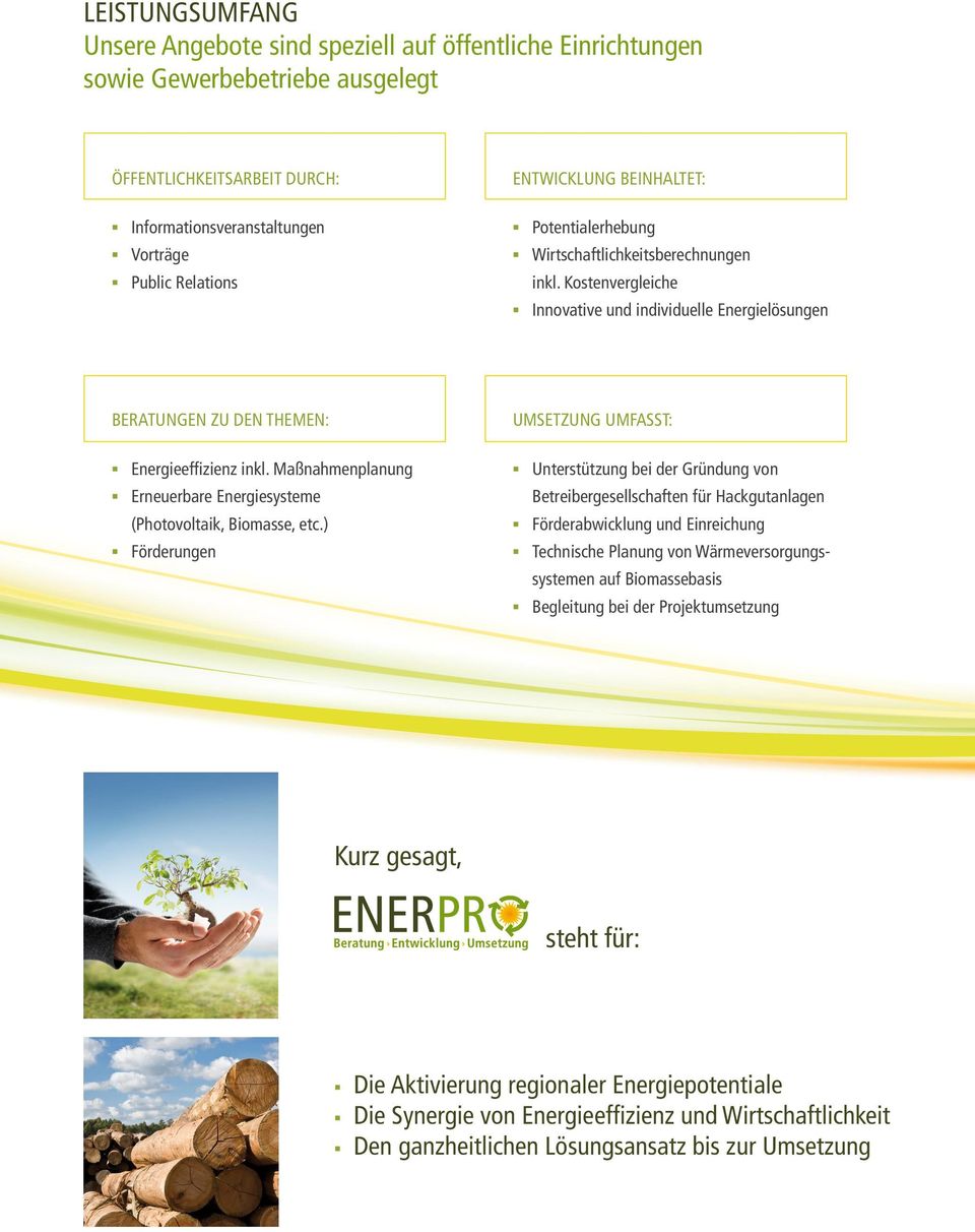 Maßnahmenplanung Erneuerbare Energiesysteme (Photovoltaik, Biomasse, etc.